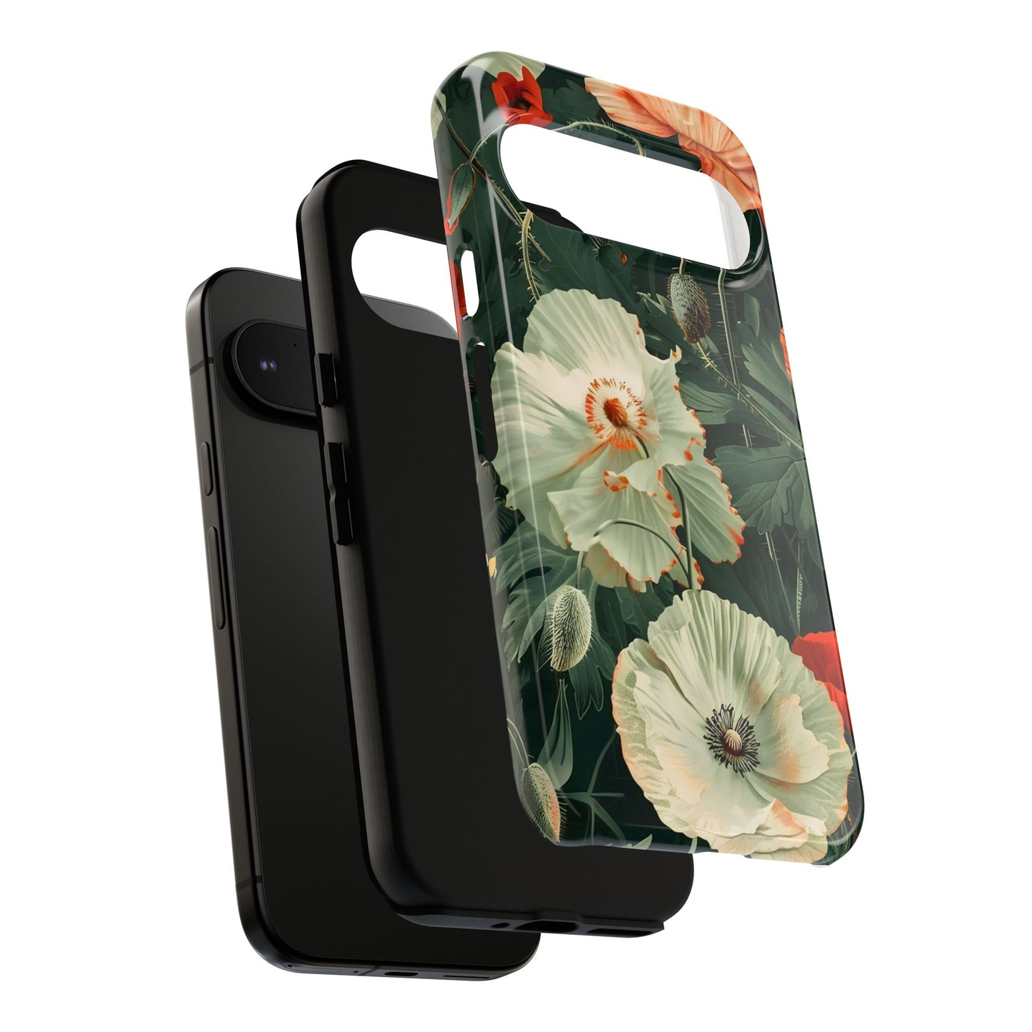 Floral Phone Case - Tough Cases, Botanical Design, Gift for Friends, Trendy Mobile Cover, Personalized Phone Accessory