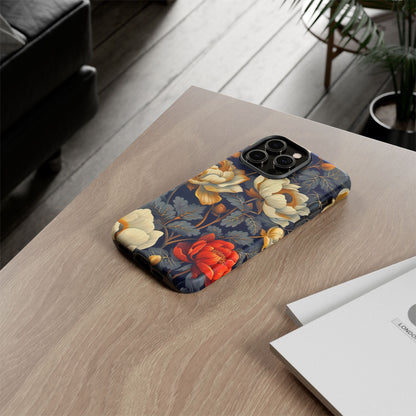 Floral Phone Case - Tough Cases, Stylish Mobile Cover, Flower Design, Holiday Gift, Trendy Accessory, Eco-Friendly Case
