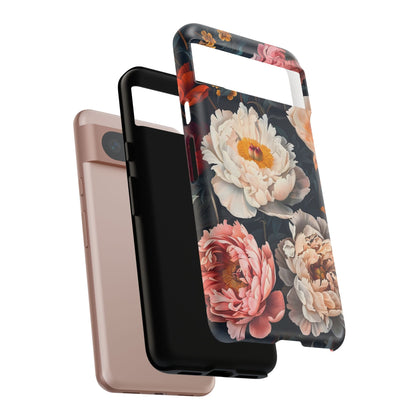 Floral Phone Case, Tough Phone Cover, Flower Design, Unique Gift for Her, Trendy Accessory, Spring Decor