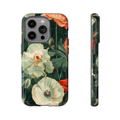 Floral Phone Case - Tough Cases, Botanical Design, Gift for Friends, Trendy Mobile Cover, Personalized Phone Accessory
