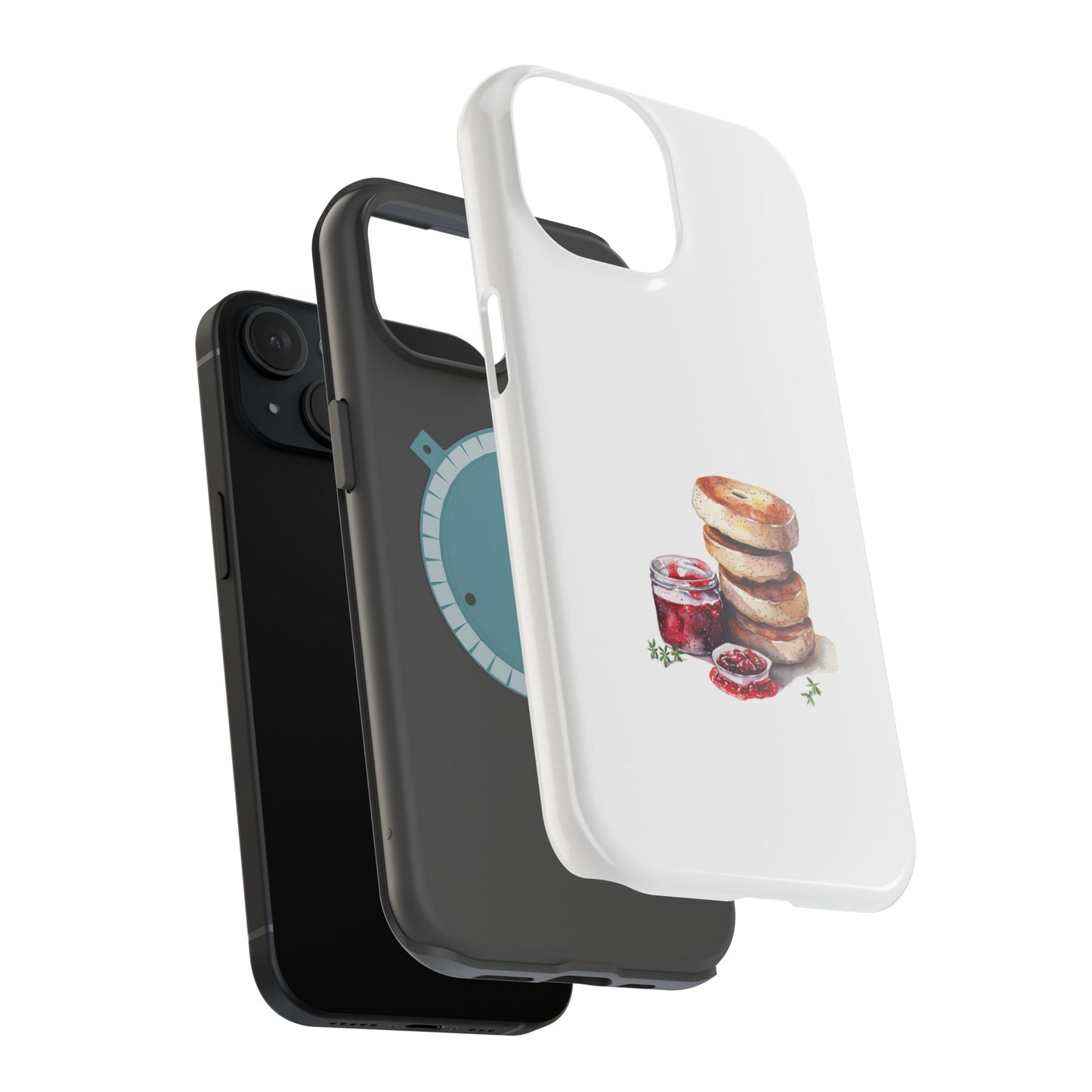 Artistic Phone Cases, Personalized Cases for Food Lovers, Stylish Magnetic Tough Cases, Unique Gift for Foodies, Trendy Accessories