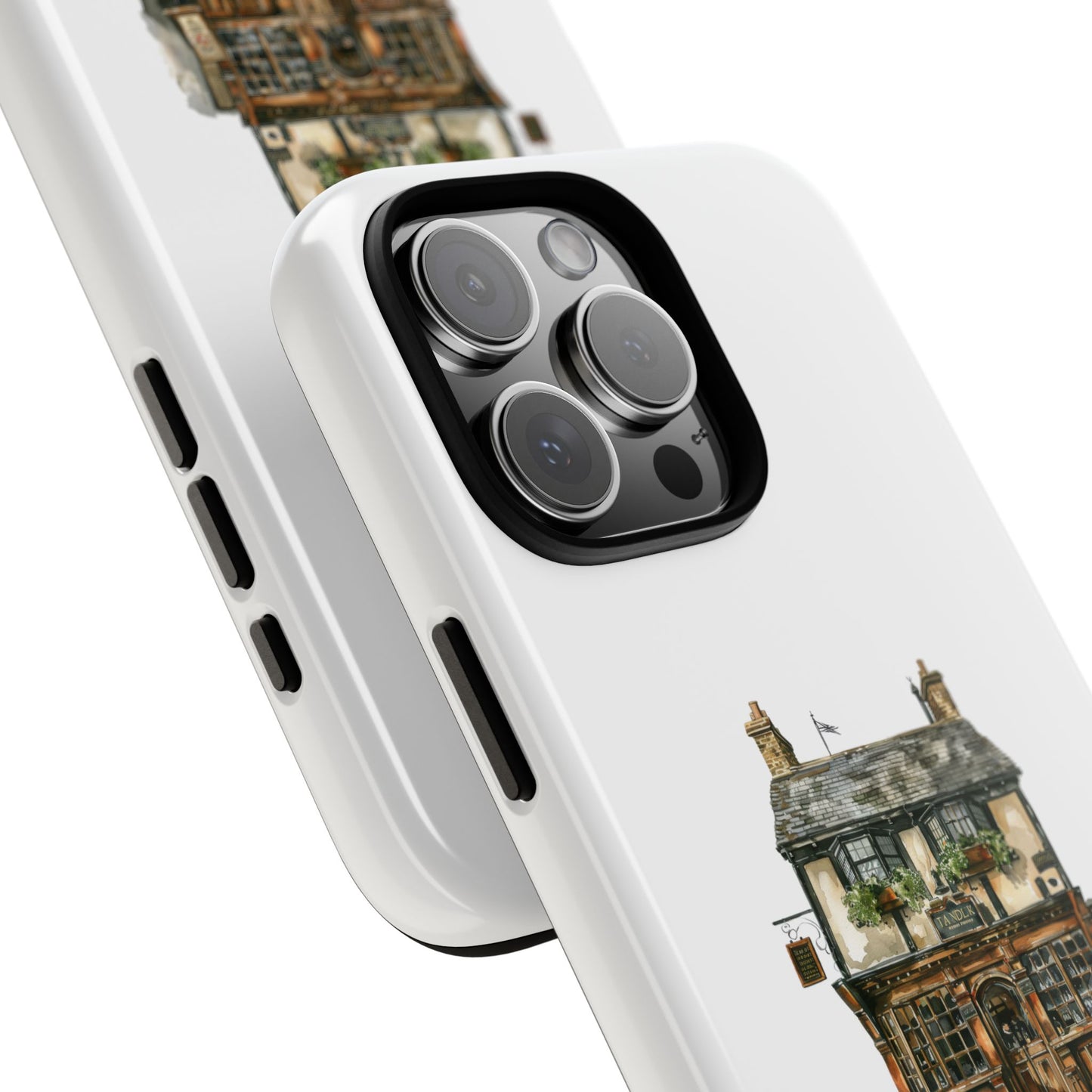 Artistic Phone Case with Cozy Cottage Design