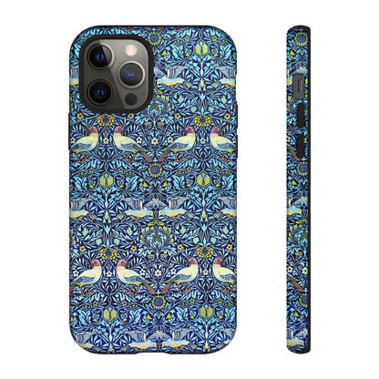 Bird and Floral Pattern Phone Case, Tough Cases, Gift for Nature Lovers, Eco-friendly, Custom Phone Accessories, All-Occasion