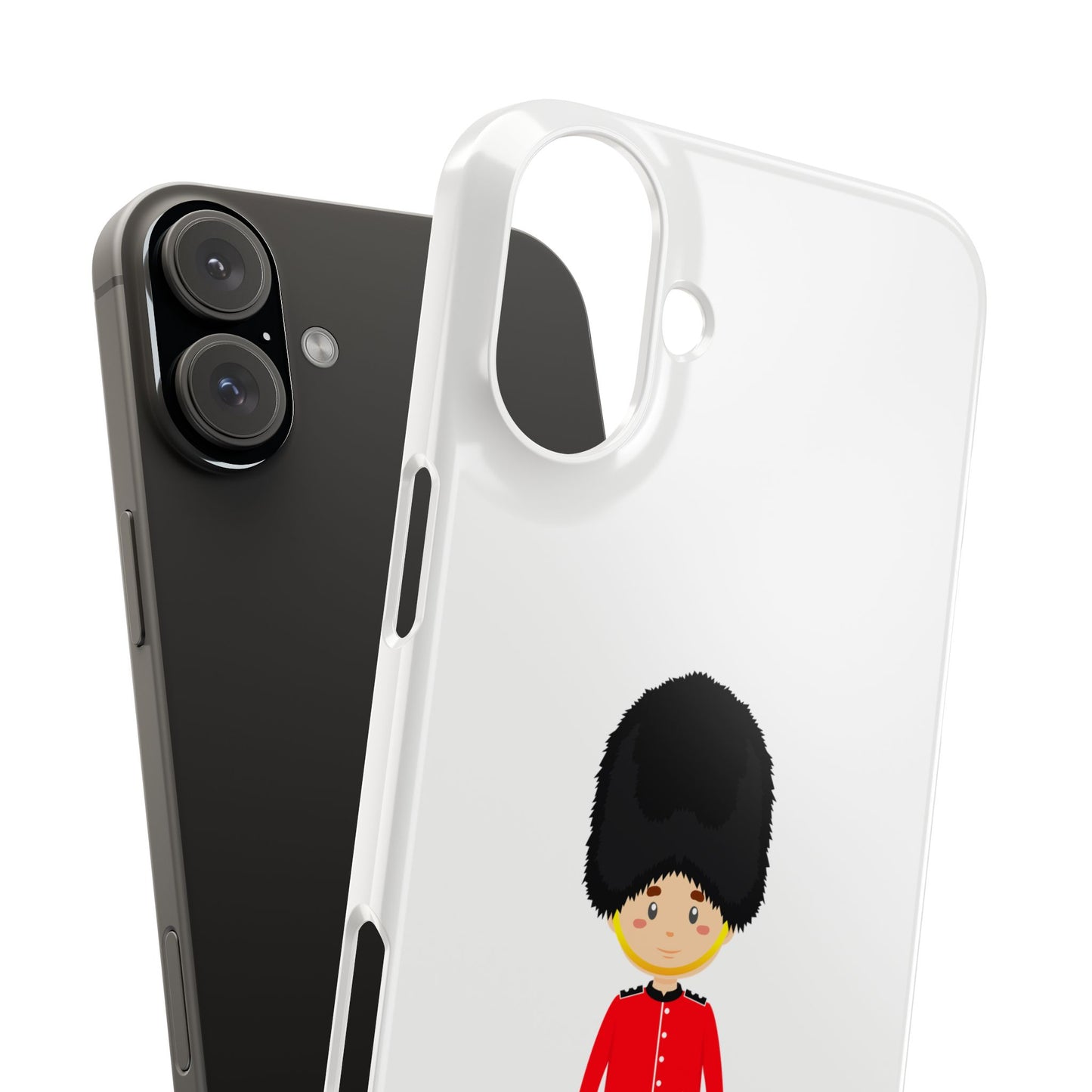 Adorable Guard Slim Phone Cases | Cute Phone Cover, Unique Gift, London Theme, Kid-Friendly Design, Cheerful Accessory