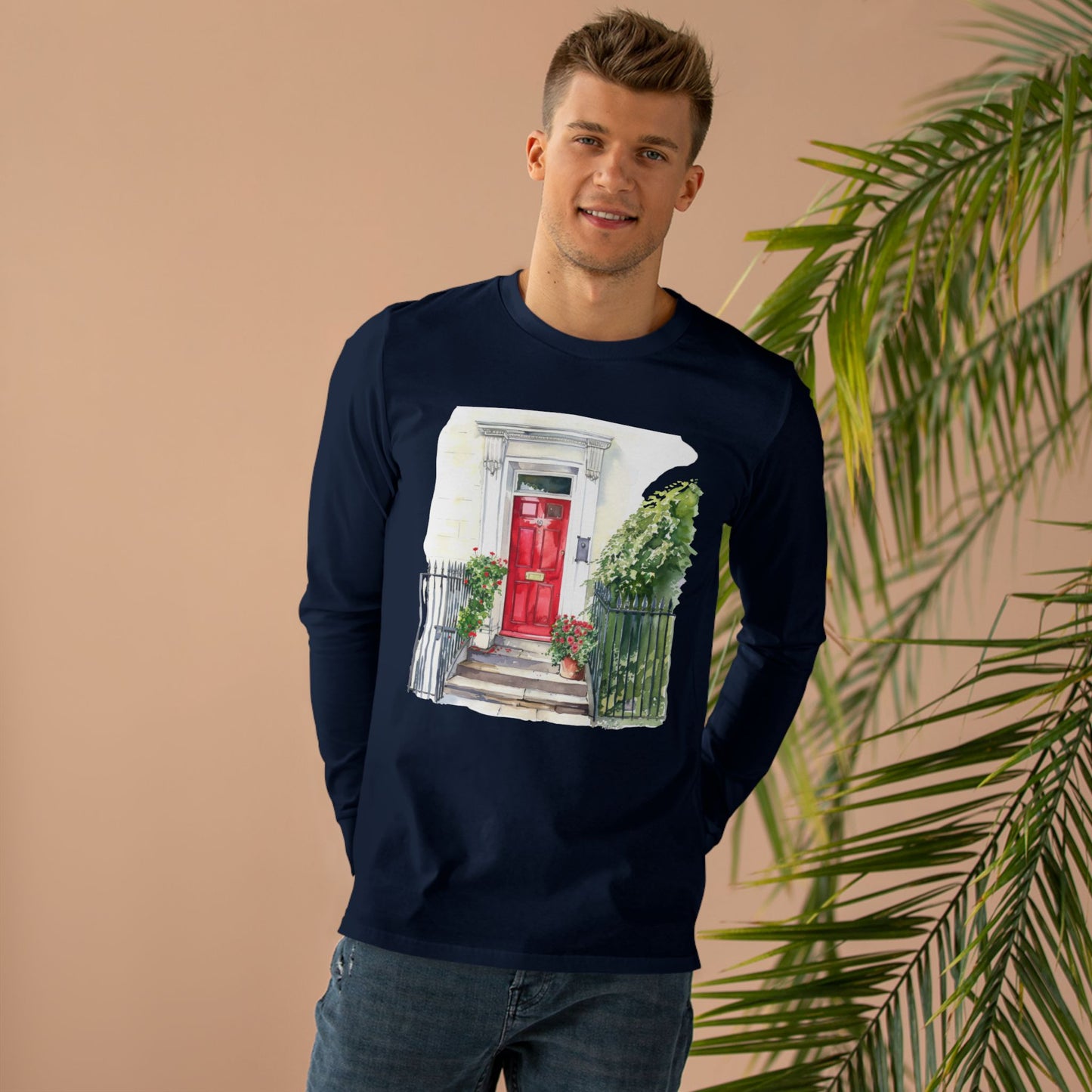 Men’s Base Longsleeve Tee - England Aesthetics - Embracing Classic British Charm and Style