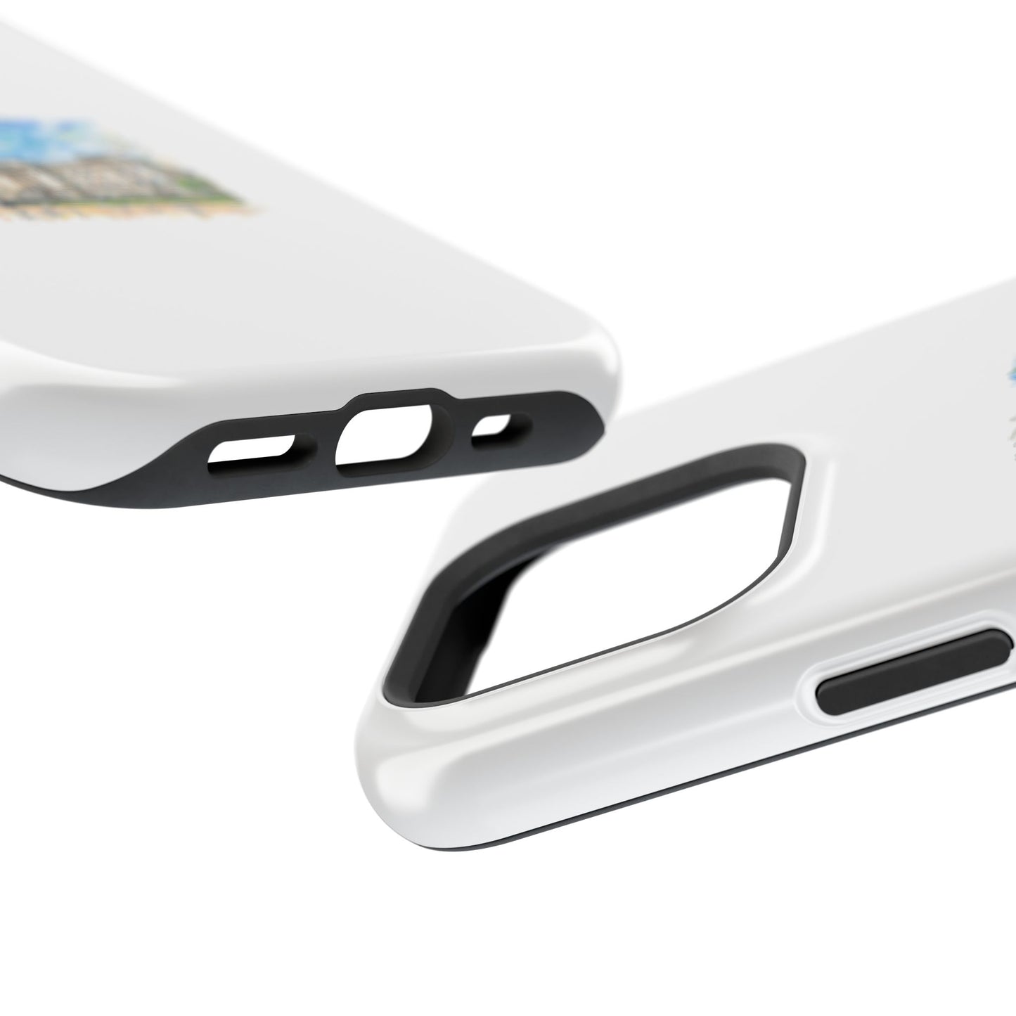 Artistic Magnetic Phone Case, Custom Tough Case, Unique Phone Cover, Gift for Travelers, Landscape Design, Protective Case