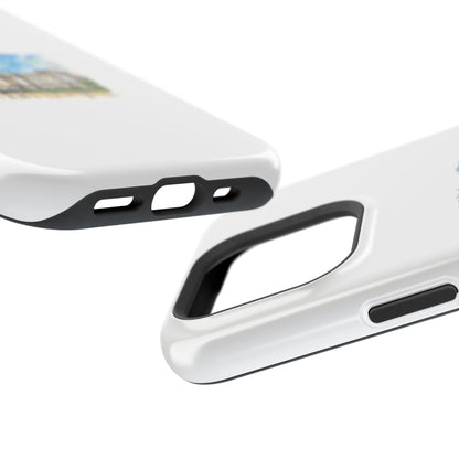 Artistic Magnetic Phone Case, Custom Tough Case, Unique Phone Cover, Gift for Travelers, Landscape Design, Protective Case