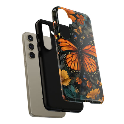 Monarch Butterfly Phone Case, Tough Cases, Nature Lover Gift, Floral Mobile Cover, Eco-Friendly Phone Accessory, Butterfly Design