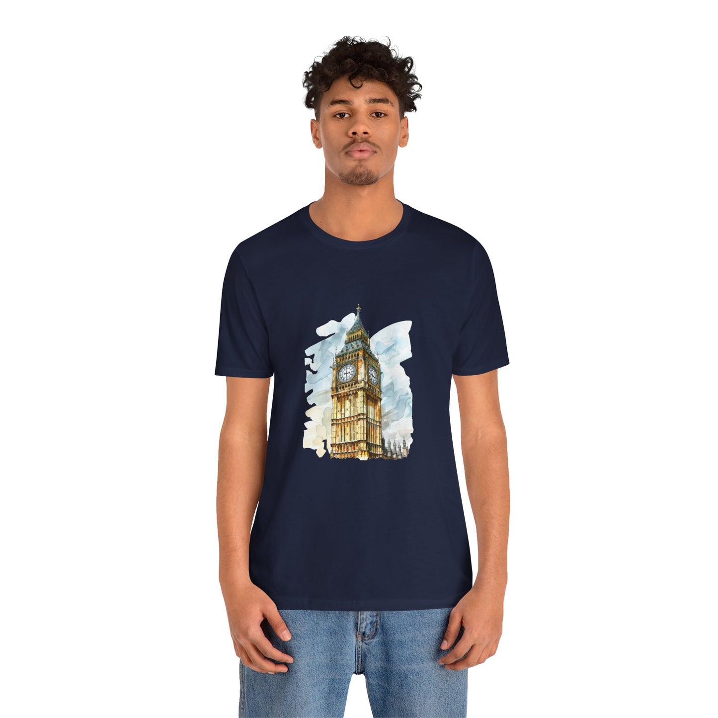 Unisex Jersey Short Sleeve Tee - Iconic Big Ben - Towering Over London