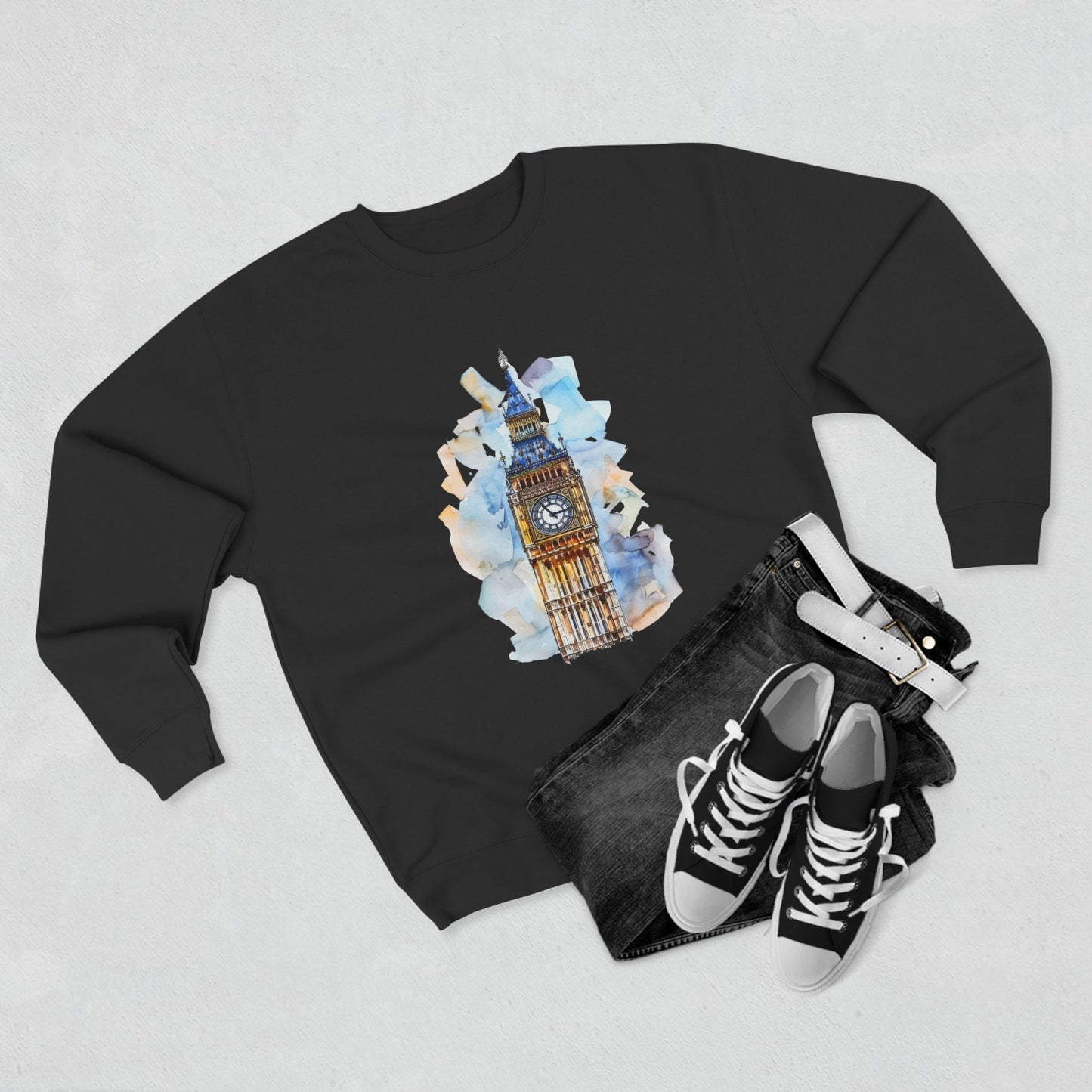 Unisex Crewneck Sweatshirt - Iconic Big Ben Clock Tower
