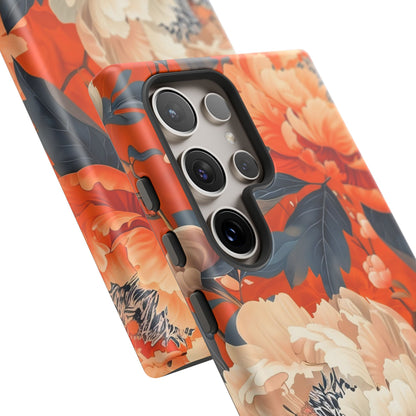 Floral Tough Case, Durable Floral Phone Case, Stylish Protection Case, Gift for Her, Spring Accessories, Mother’s Day Gift
