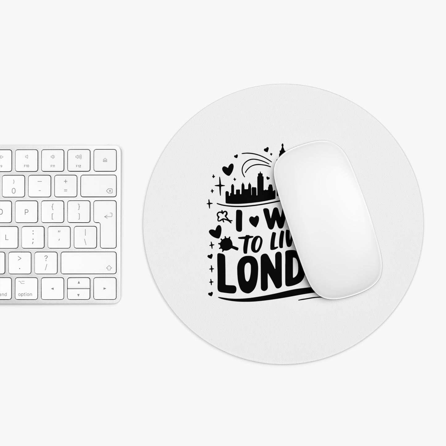 London-Themed Mouse Pad, Cute Desk Accessory, Office Decor, Gift for London Lovers, Motivational Mousepad