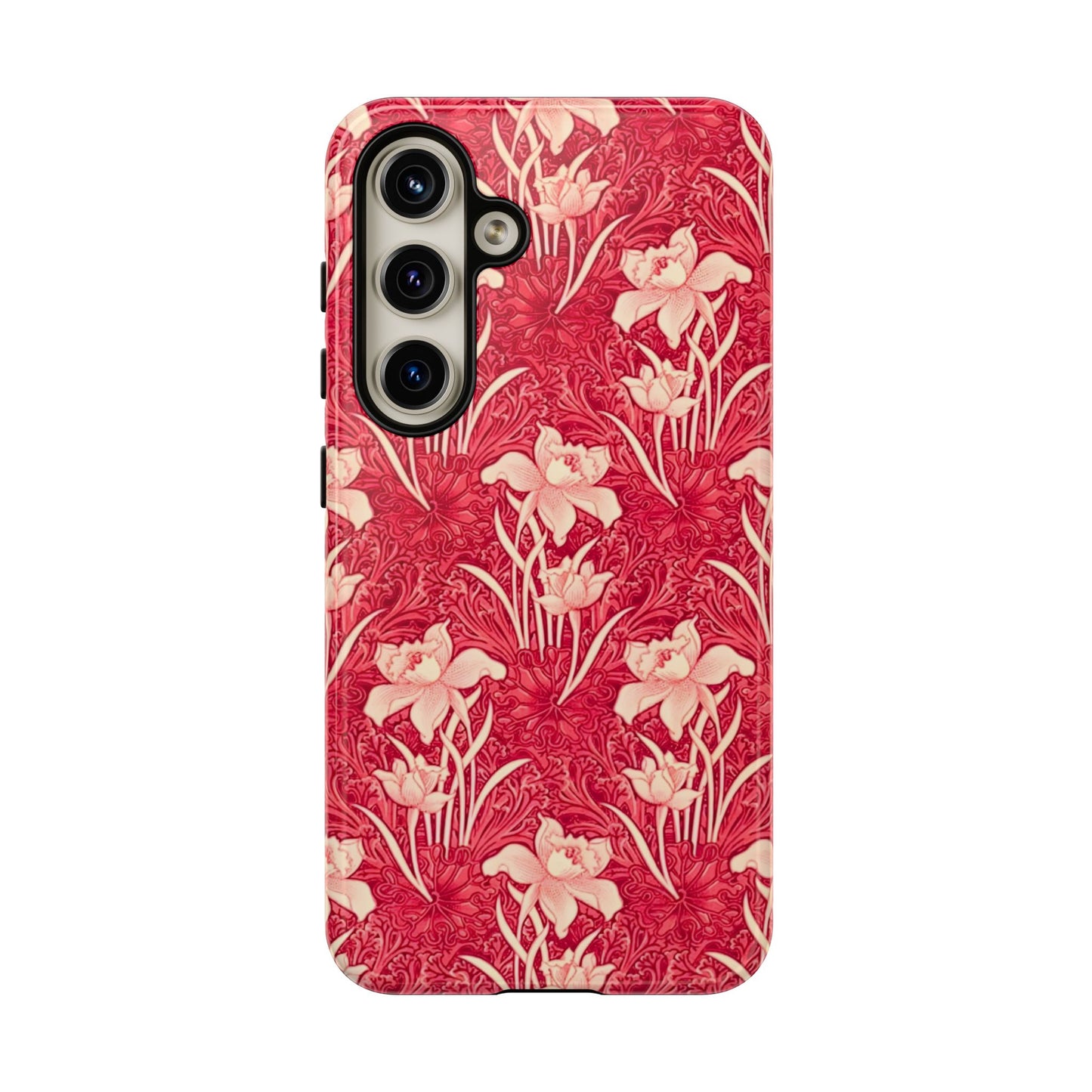 Floral Tough Phone Case - Durable, Stylish Accessory, Perfect Gift for Her, Floral Pattern, Customizable, Ideal for Daily Use