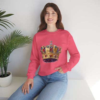 Unisex Heavy Blend™ Crewneck Sweatshirt - British Royal Crown
