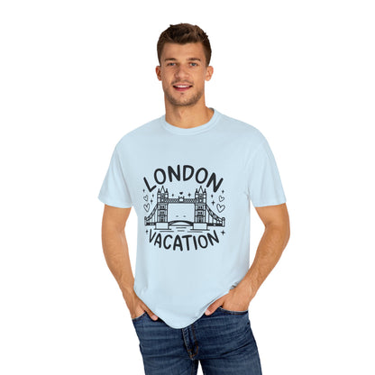 London Vacation Unisex Garment-Dyed T-shirt