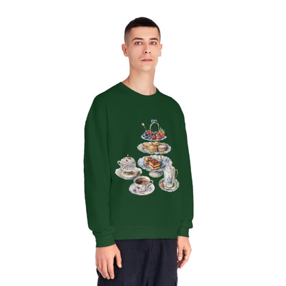 Unisex NuBlend® Crewneck Sweatshirt - British Royal Feast Opulent Dining Fit for Royalty