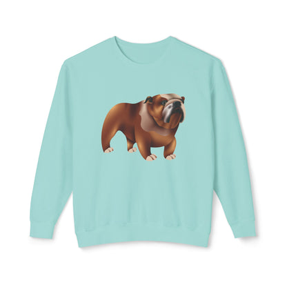 Unisex Lightweight Crewneck Sweatshirt - British Royal Crown Design - British Dog