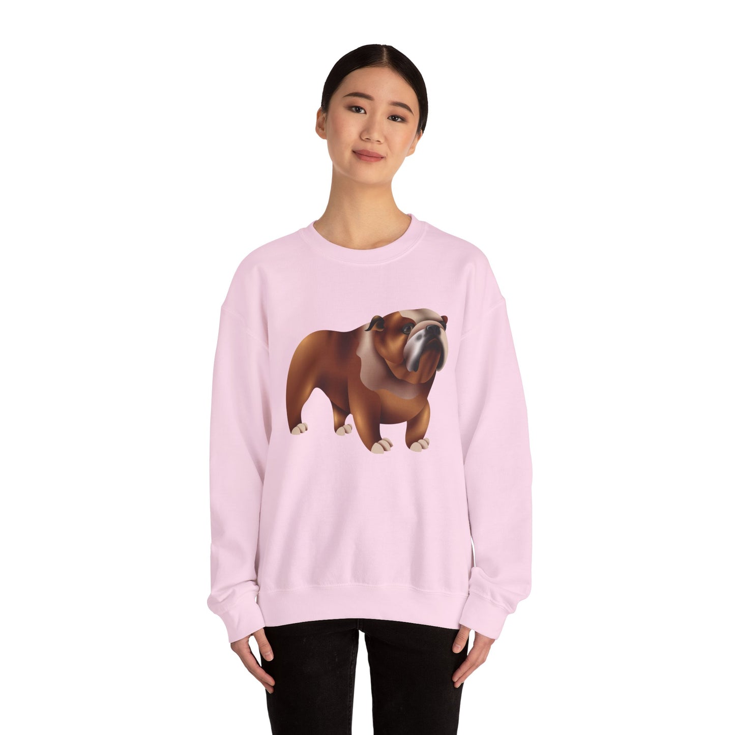 Unisex Heavy Blend™ Crewneck Sweatshirt - Adorable British Dog