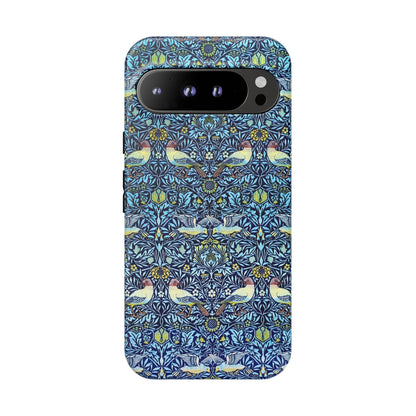 Bird and Floral Pattern Phone Case, Tough Cases, Gift for Nature Lovers, Eco-friendly, Custom Phone Accessories, All-Occasion