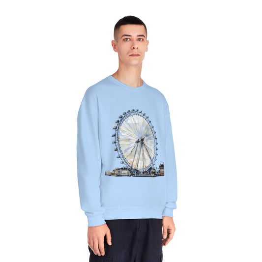 Unisex NuBlend® Crewneck Sweatshirt - London Eye - Iconic Ferris