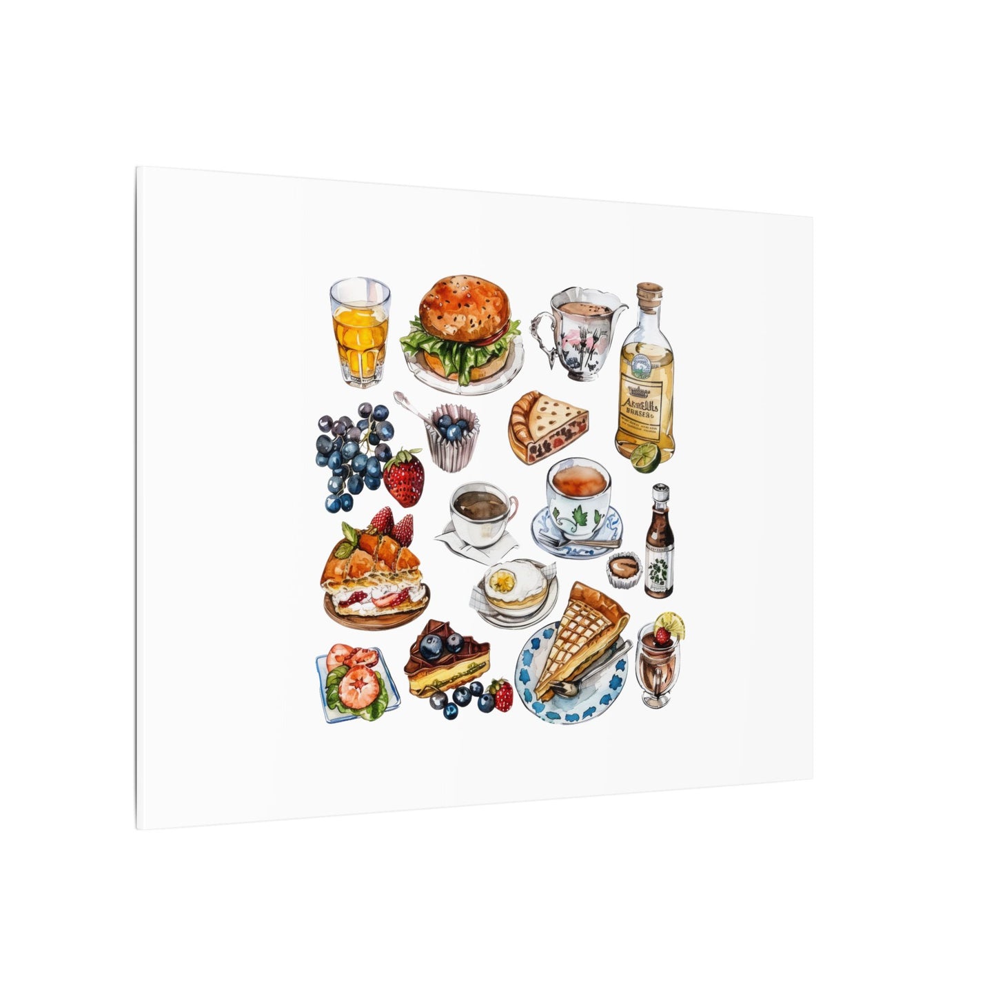 Breakfast Feast Canvas Print, Food Art, Kitchen Decor, Gifting for Food Lovers, Brunch Vibes, Wall Art