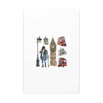 Canvas Art Print, London Skyline, Home Decor, Wall Art, Gift Idea, Travel Memories, Modern Wall Art