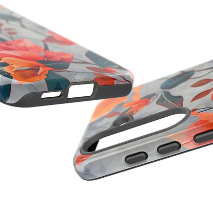 Floral Phone Case, Tough Cases, Flower Power, Gift for Her, Decorative Phone Cover, Trendy Accessories, Everyday Style