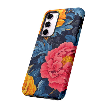 Floral Phone Case, Tough Cases, Stylish Mobile Cover, Gifts for Her, Phone Accessories, Unique Flower Design