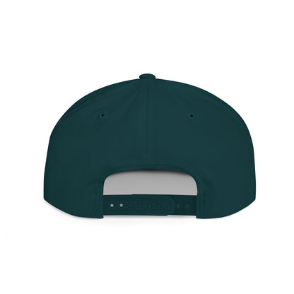 Vintage London England Icons - Scones & Tea Watercolor Flat Bill Snapback