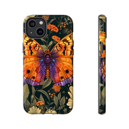 Butterfly Phone Case, Tough Cases for Nature Lovers, Vibrant Floral Design, Gift for Her, Cute Phone Accessories, Butterfly Artwork