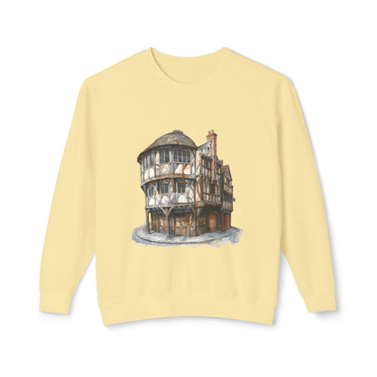 Unisex Lightweight Crewneck Sweatshirt Trendy - Cozy British Pub