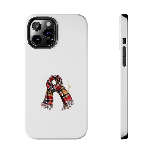 Cozy Plaid Scarf Phone Case - Tough Protection for Winter Style