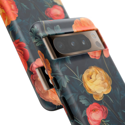 Floral Phone Case - Tough Cases, Stylish Protection, Gift for Flower Lovers, Customizable Cover, Floral Design Mobile Accessory