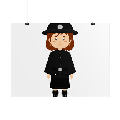 Charming Firefighter Rolled Posters for Kids' Rooms, Playful Wall Art, Fire Safety Decor, Kids' Gifts, Educational Prints