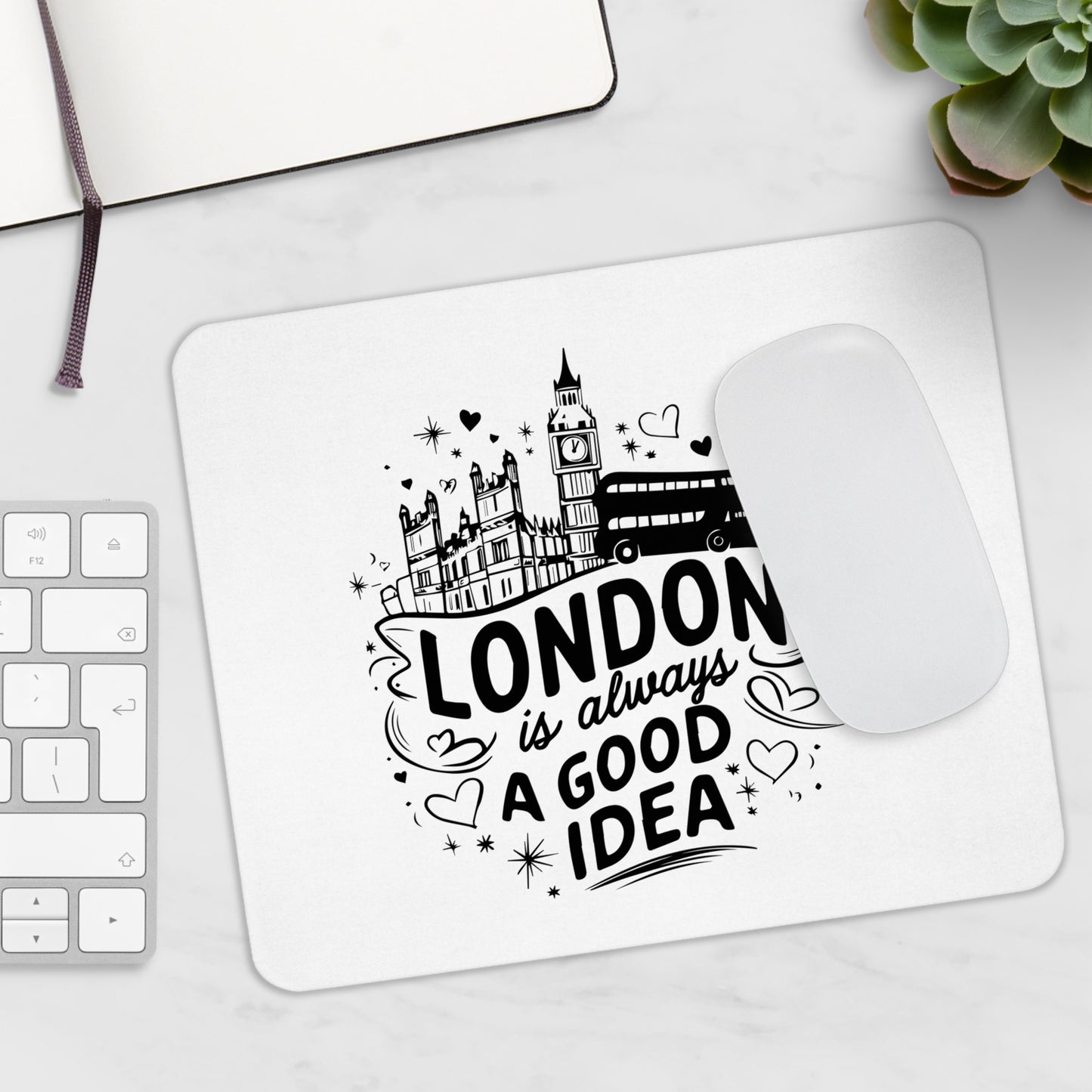 London-Inspired Mouse Pad - Perfect Gift for Travelers, Office Decor, Computer Accessories, Home Office Must-Have, Work from Home Essentials