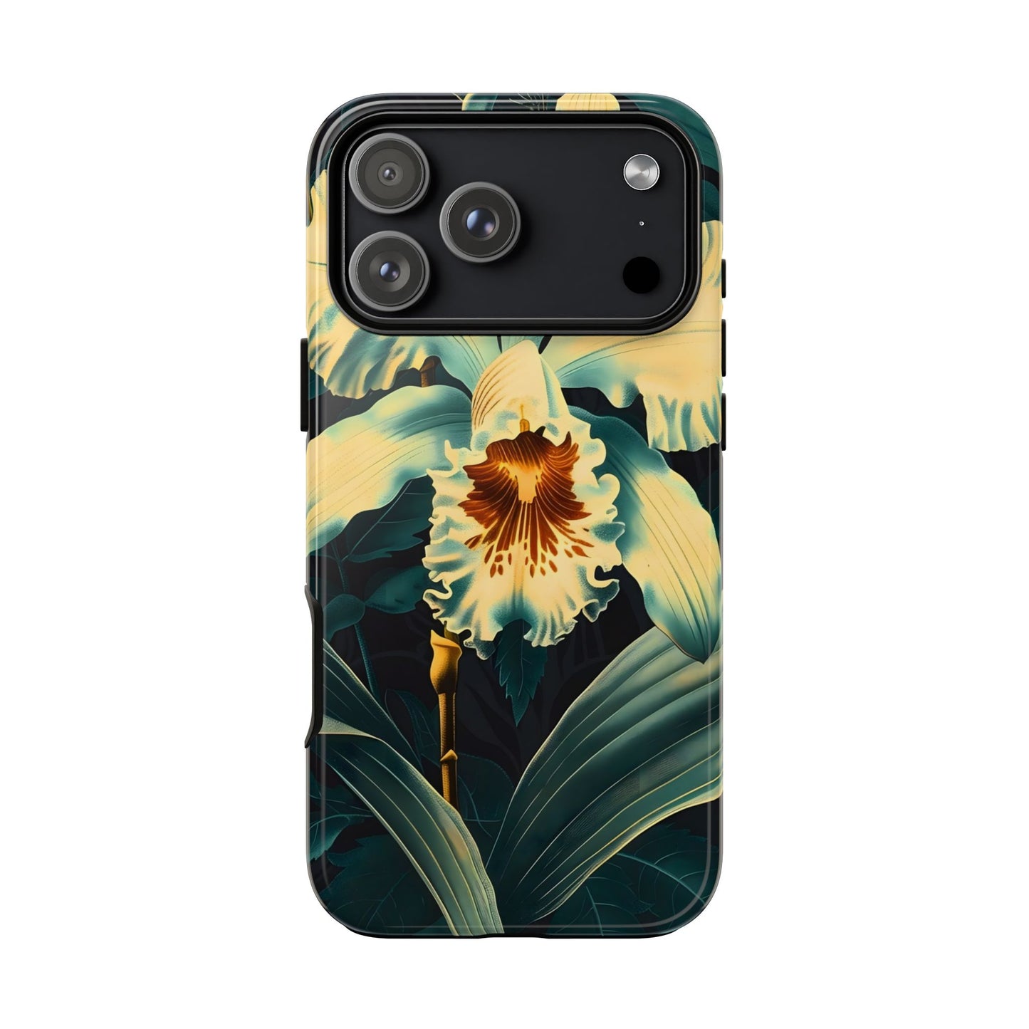 Floral Phone Case - Tough Cases with Orchid Design, Durable Smartphone Cover for Nature Lovers, Floral Gift for Her, Botanical [...]
