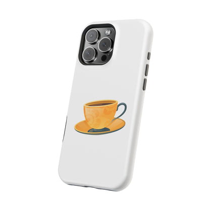 Stylish Magnetic Phone Case with Coffee Cup Design, Phone Accessory, Gift for Coffee Lovers, Functional Decor, Unique Magnet Case