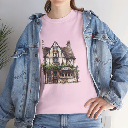 Charming British House - Warm and Cozy Unisex Heavy Cotton T-Shirt