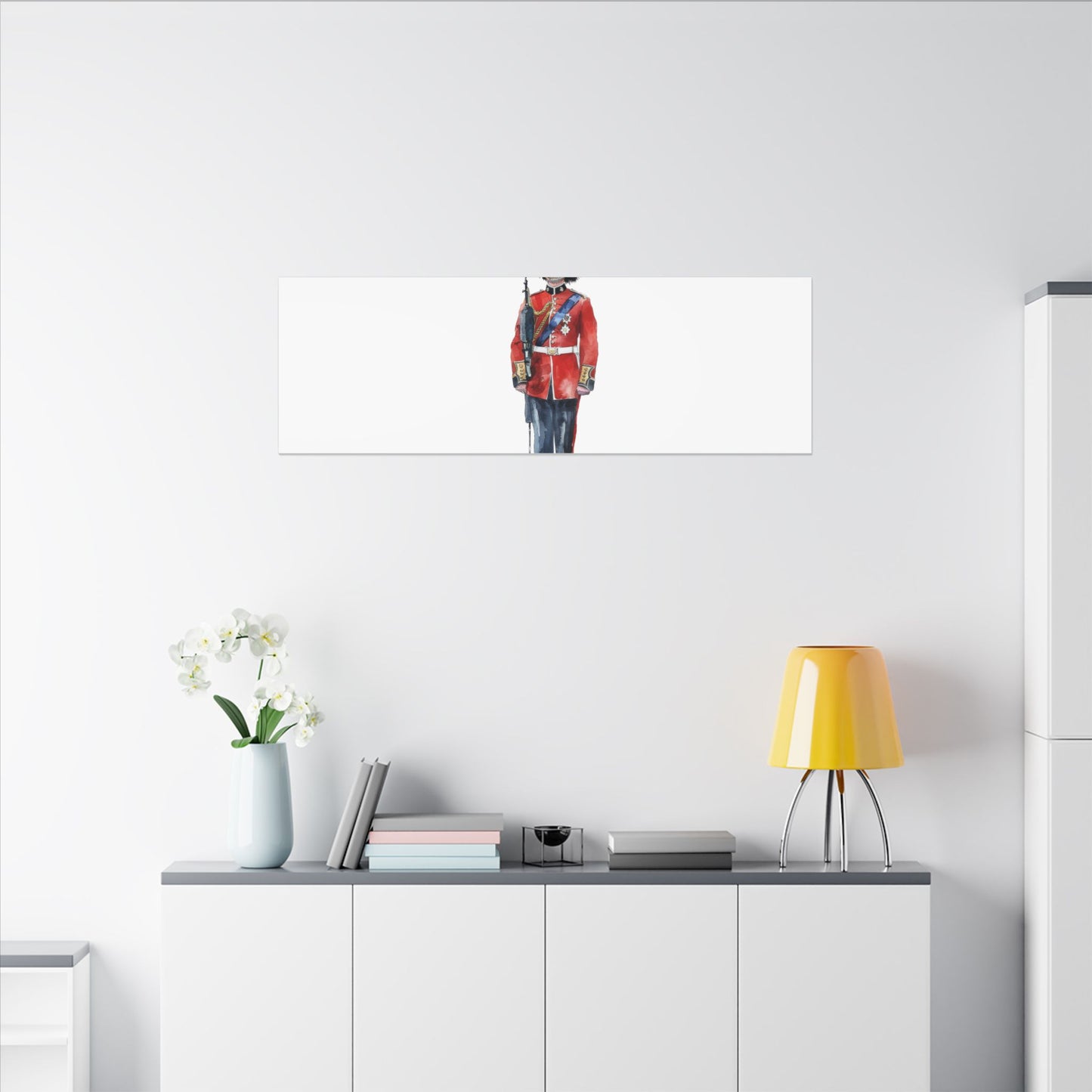 Royal Guard Canvas Art Print, British Soldier Wall Decor, Home Decoration, Gift for History Lovers, Art for Offices, Unique Wall Gallery