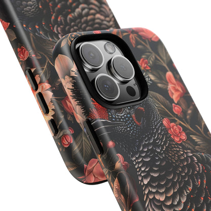 Tough Cases: Floral Design Phone Case, Stylish Protection for Your Phone, Unique Gift for Bird Lovers, Vibrant Floral Art, [...]