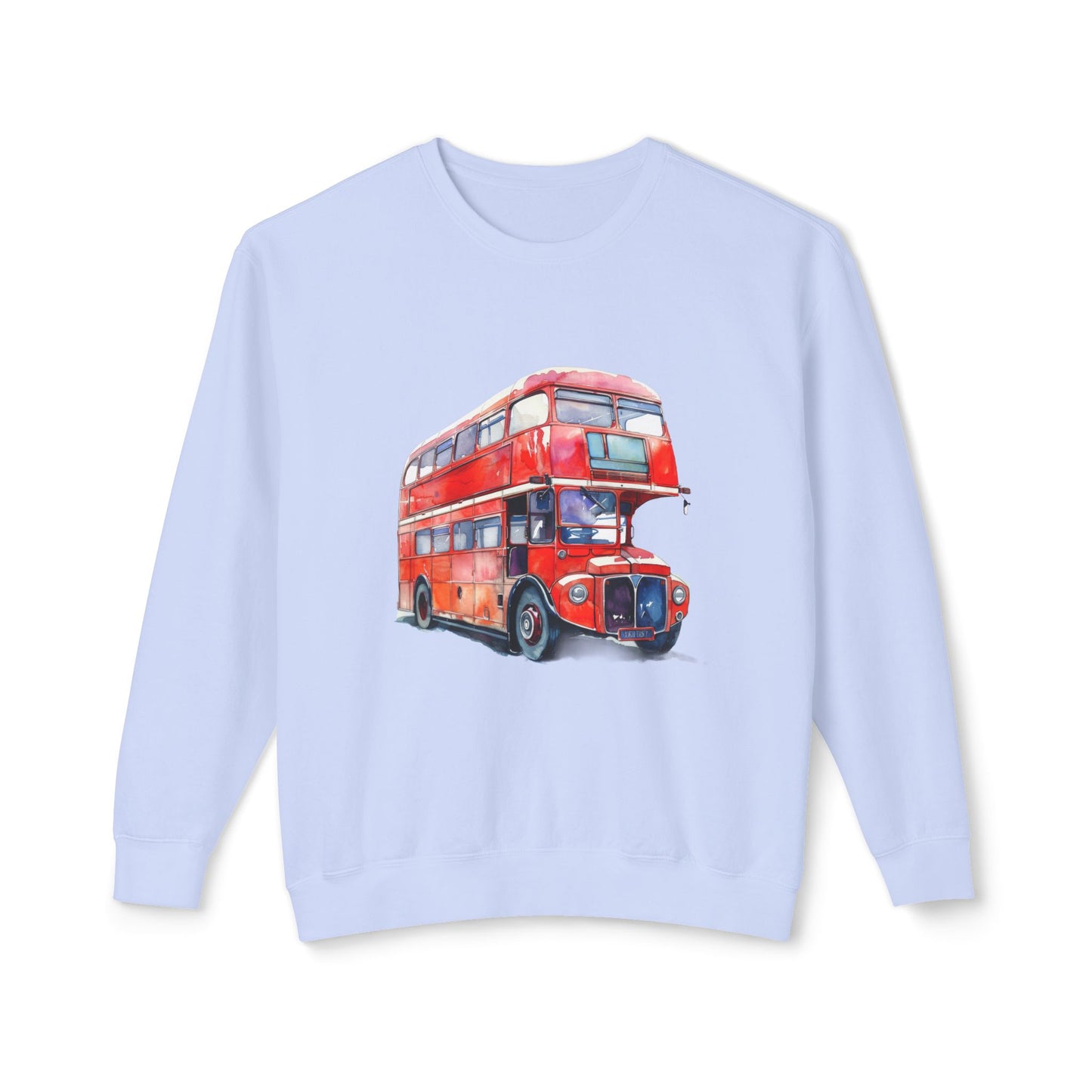 Unisex Lightweight Crewneck Sweatshirt - British English Bus