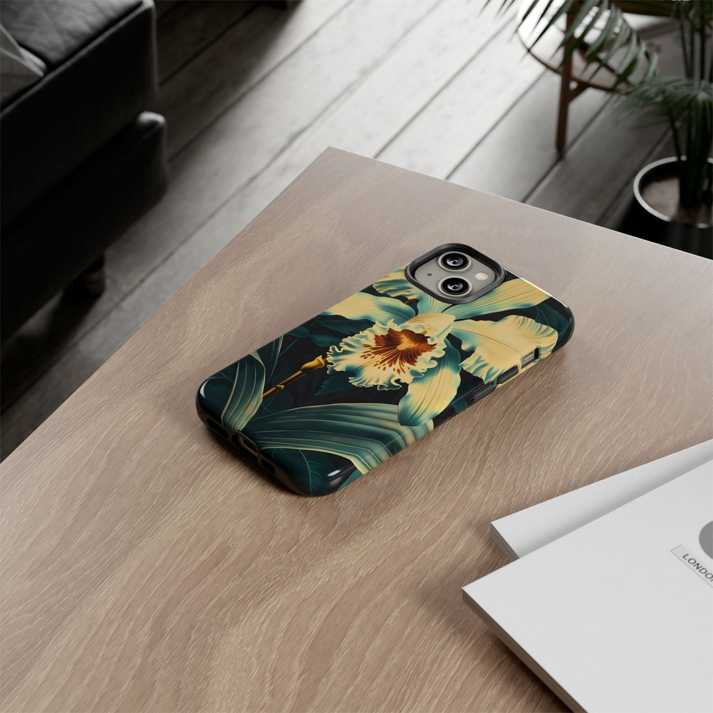 Floral Phone Case - Tough Cases with Orchid Design, Durable Smartphone Cover for Nature Lovers, Floral Gift for Her, Botanical [...]