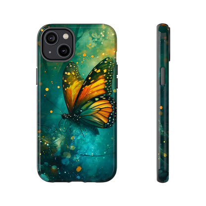 Colorful Butterfly Phone Case, Tough Cases for iPhone and Samsung, Cute Tech Accessories, Nature Lovers Gift, Vibrant Floral Design
