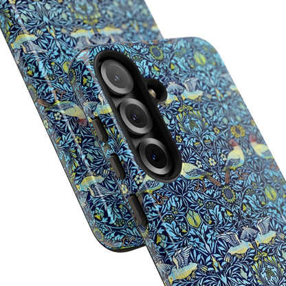 Bird and Floral Pattern Phone Case, Tough Cases, Gift for Nature Lovers, Eco-friendly, Custom Phone Accessories, All-Occasion