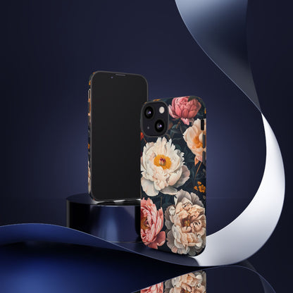Floral Phone Case, Tough Phone Cover, Flower Design, Unique Gift for Her, Trendy Accessory, Spring Decor