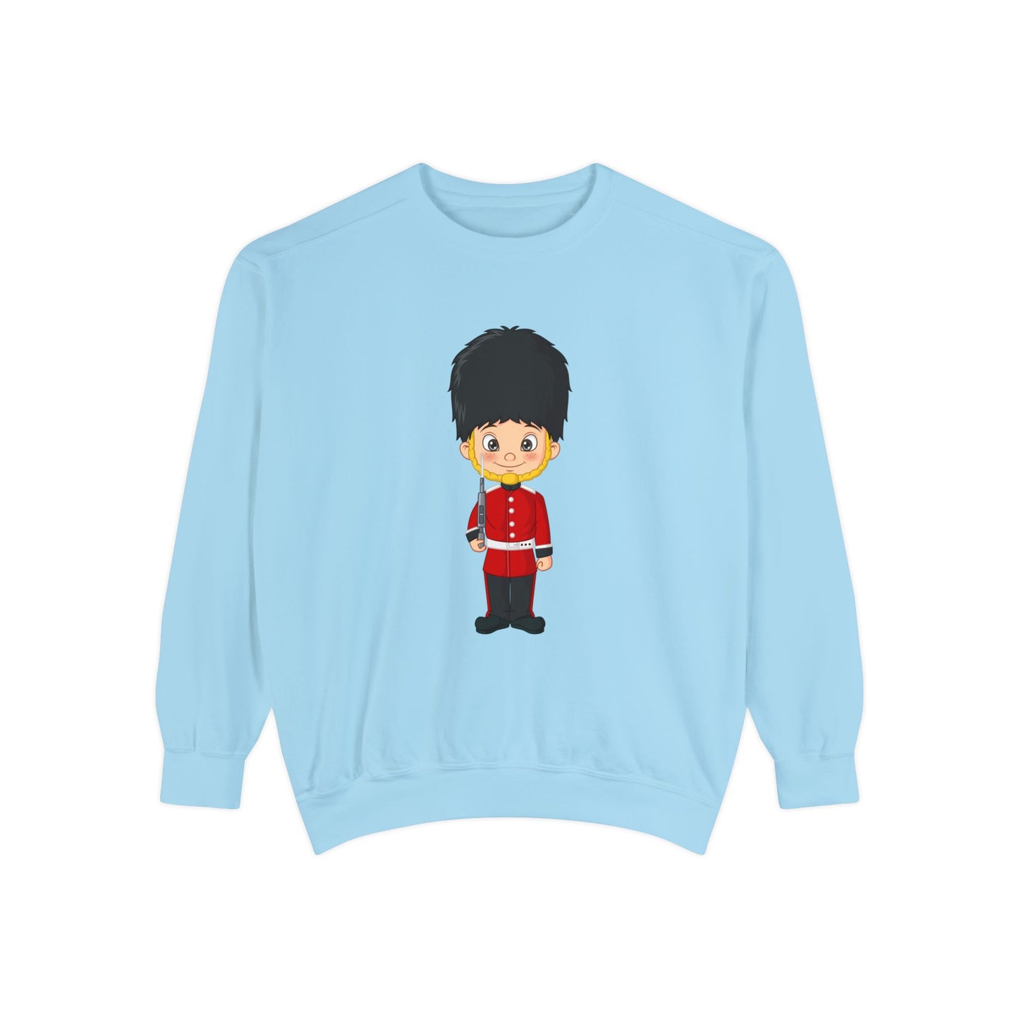 Unisex Garment-Dyed Sweatshirt - British Soldier - Classic Military Elegance and Honorable