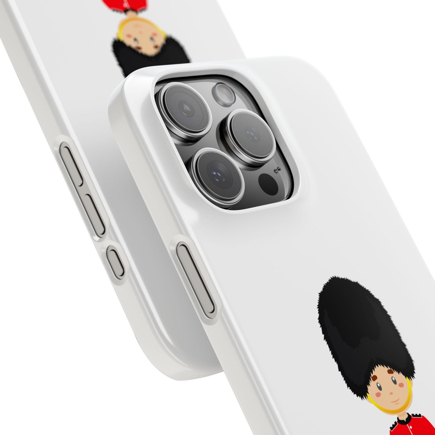 Adorable Guard Slim Phone Cases | Cute Phone Cover, Unique Gift, London Theme, Kid-Friendly Design, Cheerful Accessory