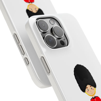 Adorable Guard Slim Phone Cases | Cute Phone Cover, Unique Gift, London Theme, Kid-Friendly Design, Cheerful Accessory