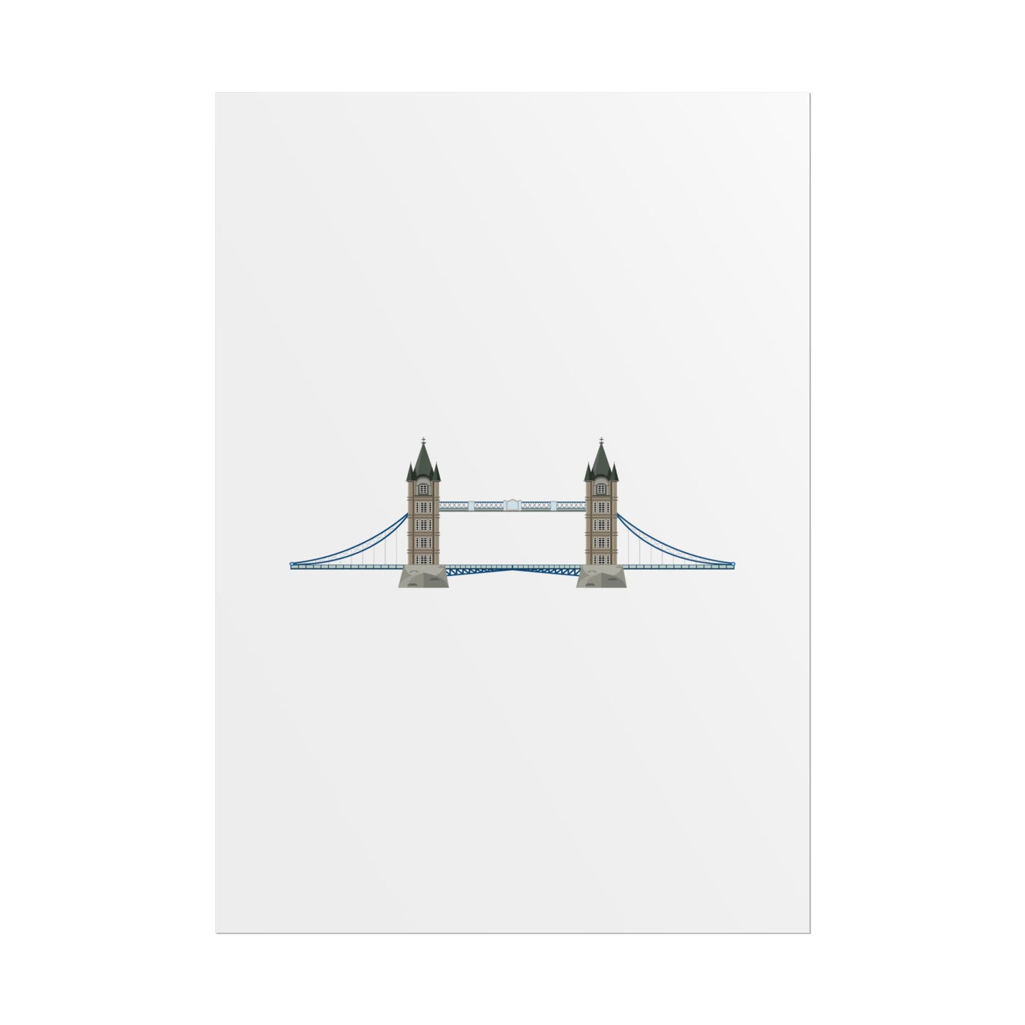 Tower Bridge Rolled Poster, London City Decor, Wall Art, Gift for Travelers, Home Aesthetic, UK Wall Art