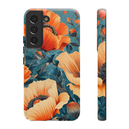 Floral Phone Case, Tough Cases for Protection and Style, Spring Aesthetic, Gift for Her, Phone Accessory for Nature Lovers